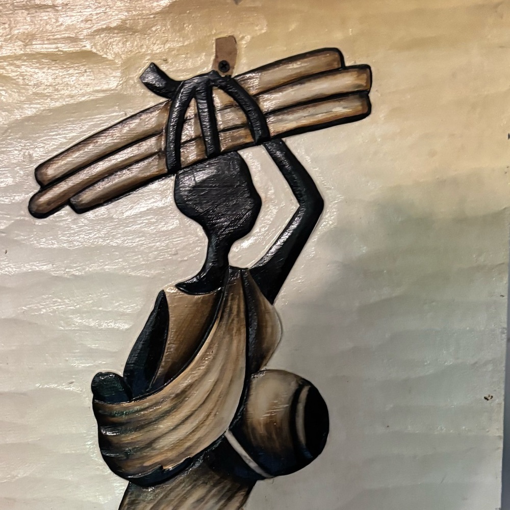 Wooden African Art Wall Hanging